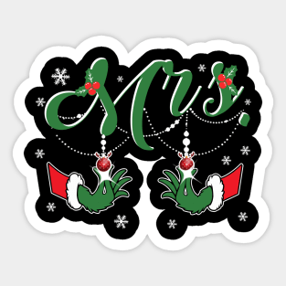 Chest Nuts Christmas ELF Xmas, Mrs. Santa Claus Sticker